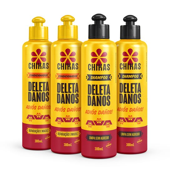 Kit Dupla Shampoo e Condicionador Deleta Danos